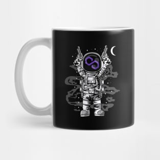 Astronaut Polygon Matic Coin To The Moon Crypto Token Cryptocurrency Wallet Birthday Gift For Men Women Kids Mug